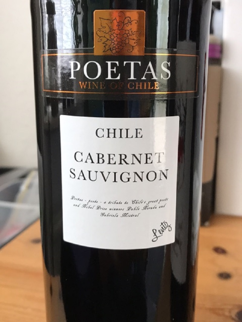 rượu vang dưới 200k Chile Poetas Cabernet Sauvignon