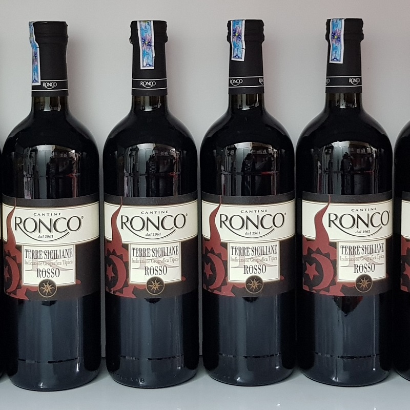 rượu vang giá rẻ dưới 200k Cantine Ronco Sicilia Rosso