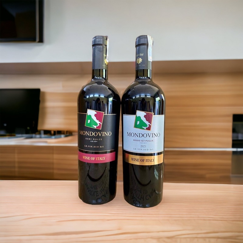 rượu vang giá rẻ dưới 200k Mondovino Rosso Puglia