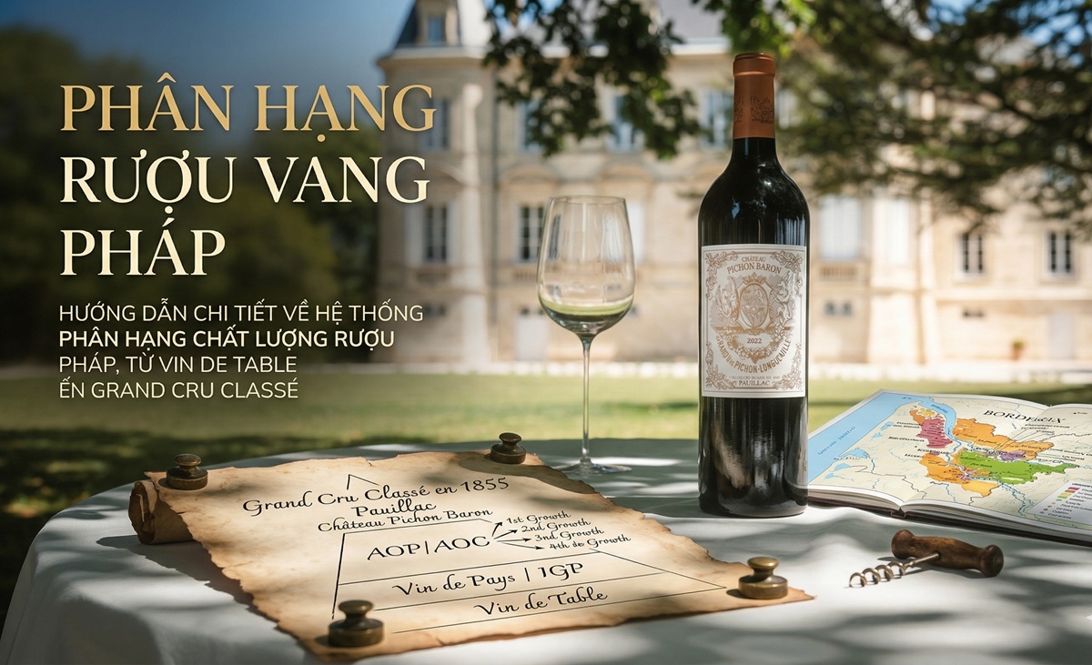 Phân hạng rượu vang Pháp