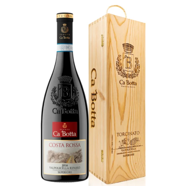 Hộp Quà Rượu Vang Ca’ Botta Costa Rossa Valpolicella Ripasso