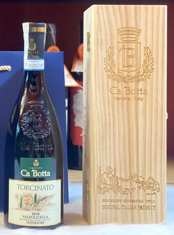 Hộp Quà Rượu Vang Ca’ Botta Torcinato Valpolicella Superiore