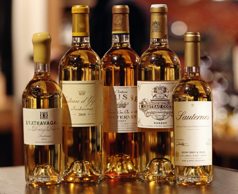 Các dòng vang nhọt Sauternes