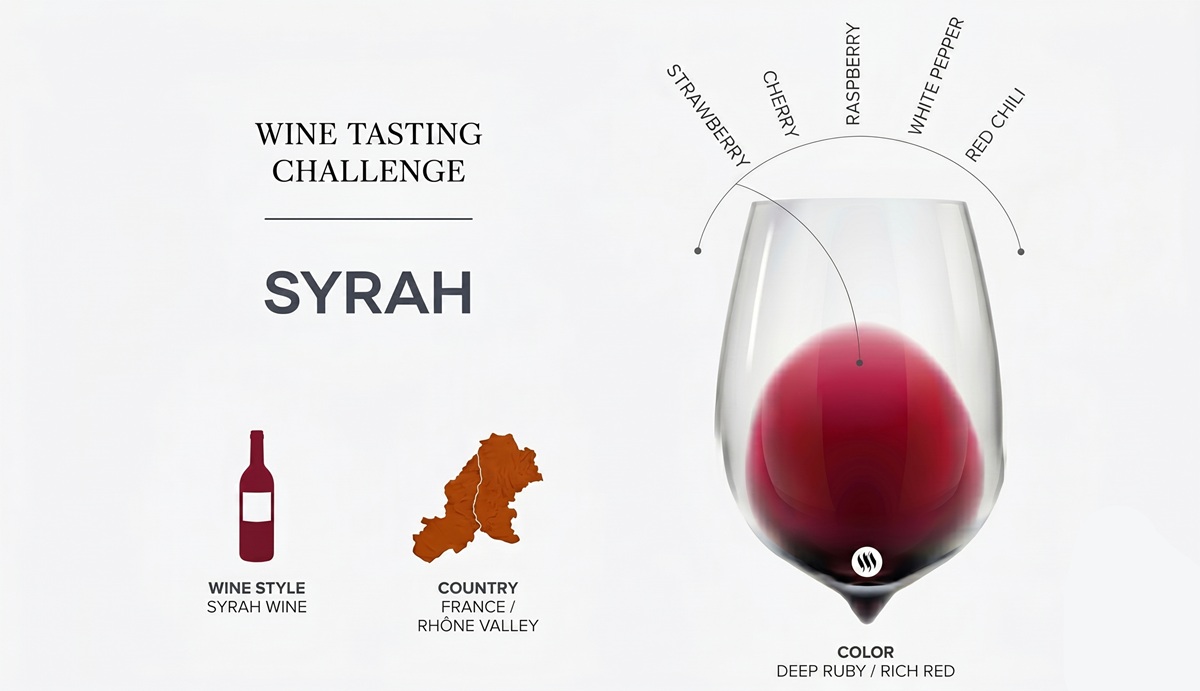 Nho vang hồng Syrah