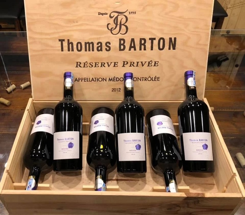 Thomas Barton Reserve Medoc thuộc các loại rượu vang pháp