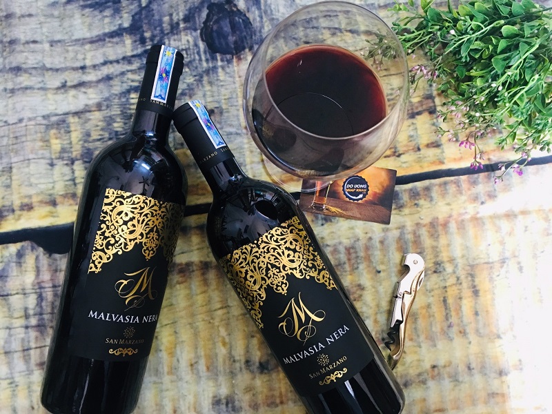 rượu vang ý ngon M Malvasia Nera