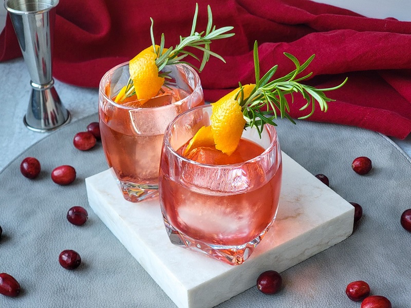 Cocktail Cranberry Old Fashioned