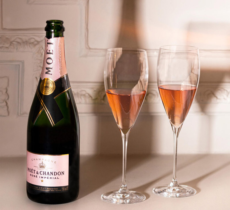 Champagne Moet & Chandon Rose tiệc cưới