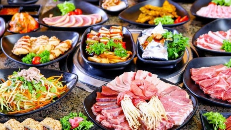 giáng sinh ăn món nướng BBQ