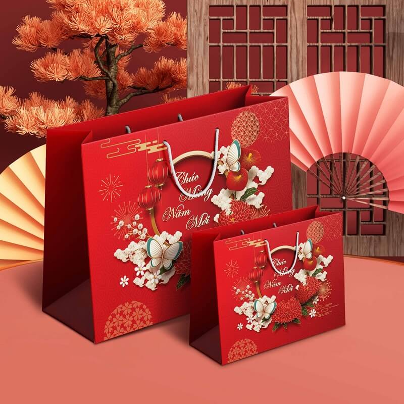 Dùng túi quà Tết