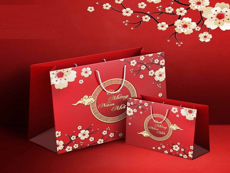 Mẫu túi gói quà Tết