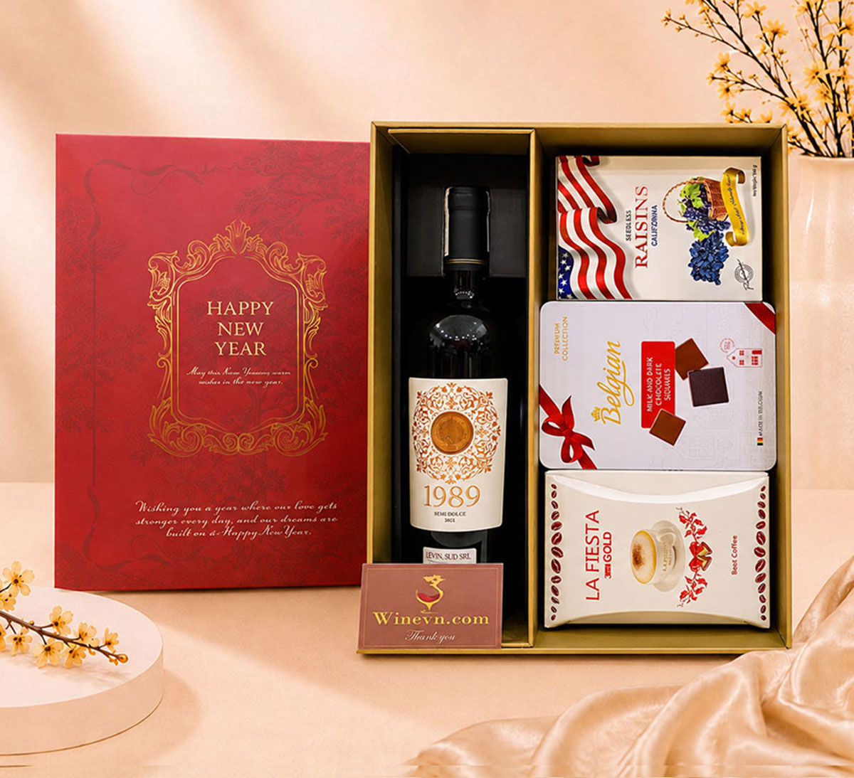 Hộp Quà Tết Màu Trắng