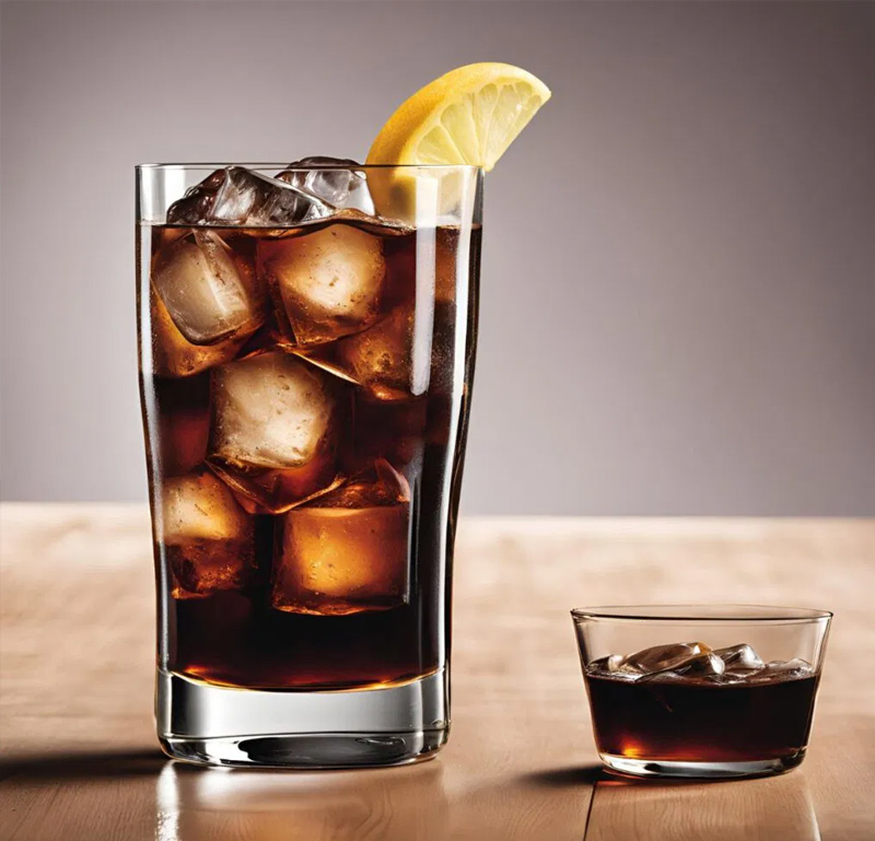 Cocktail Whisky với Coca và nước chanh