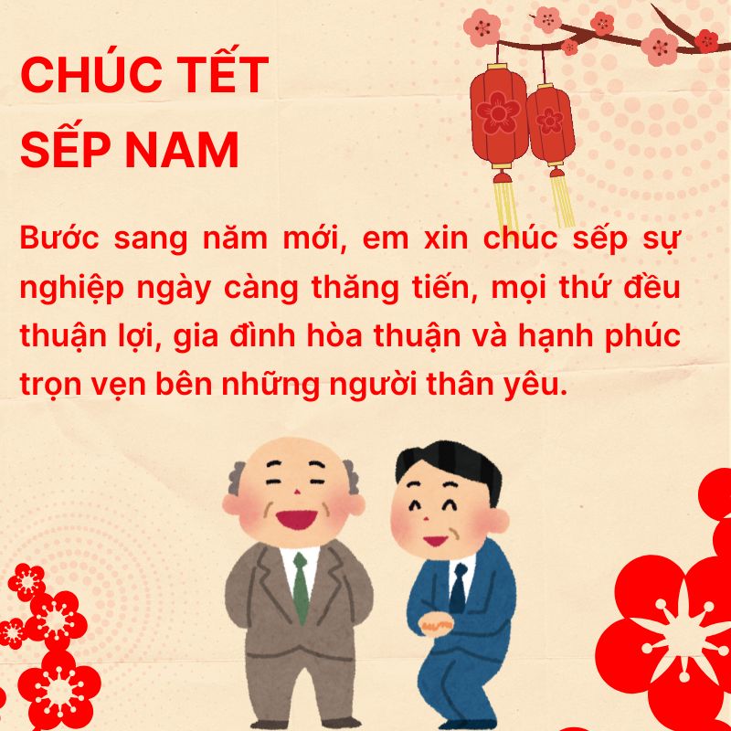 lời chúc tết cho sếp