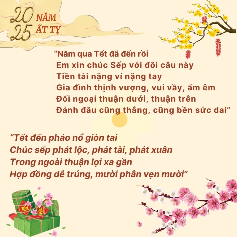 lời chúc mừng năm mới cho sếp