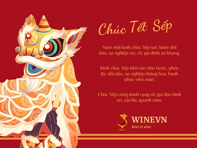 Lời chúc Tết sếp ngắn gọn