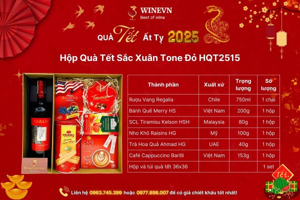 Hộp Quà Tết Sắc Xuân Tone Đỏ