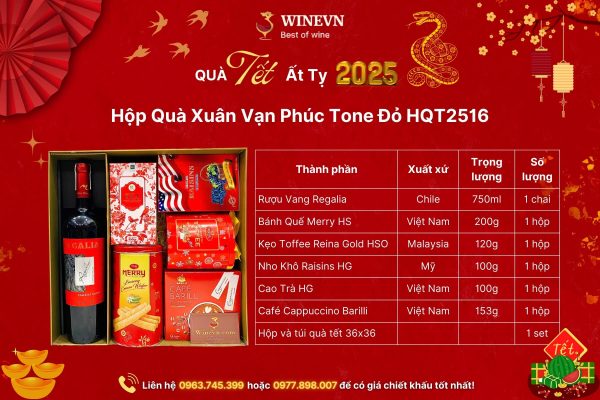 Thành phần Hộp Quà Xuân Vạn Phúc