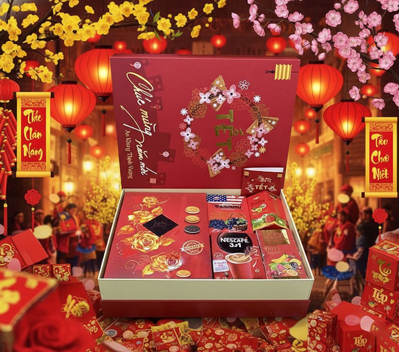 Hộp quà Tết 300k