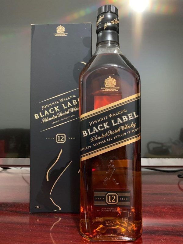 black label 12 years 1 lít