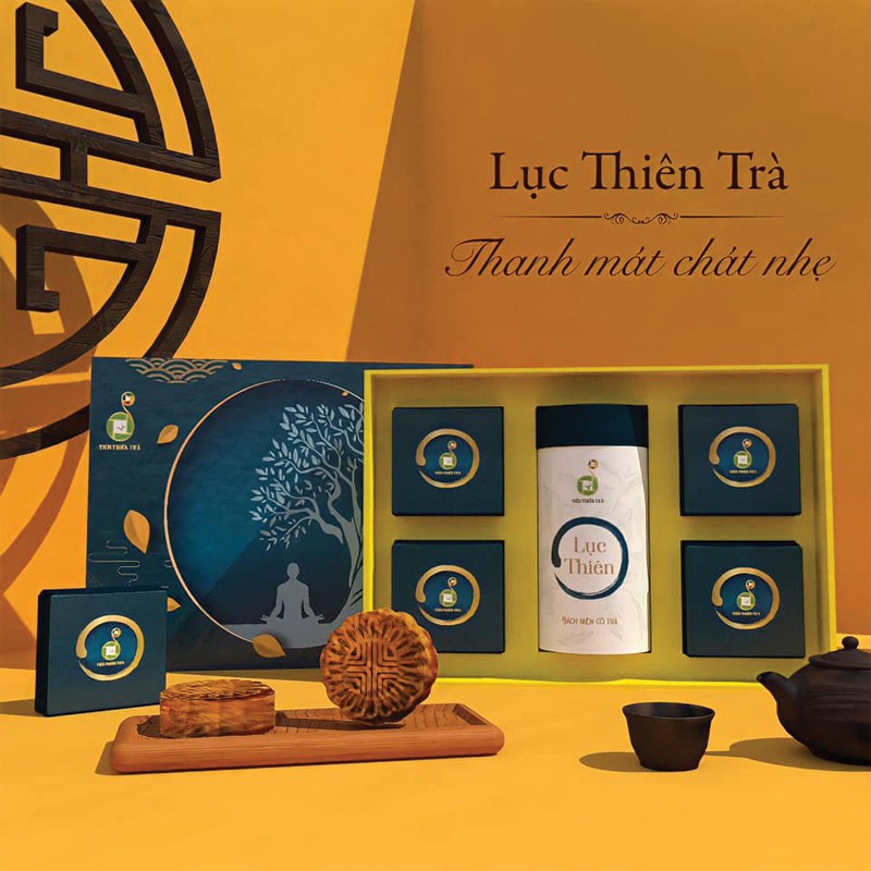 Hộp quà bánh Trung thu & trà thượng hạng