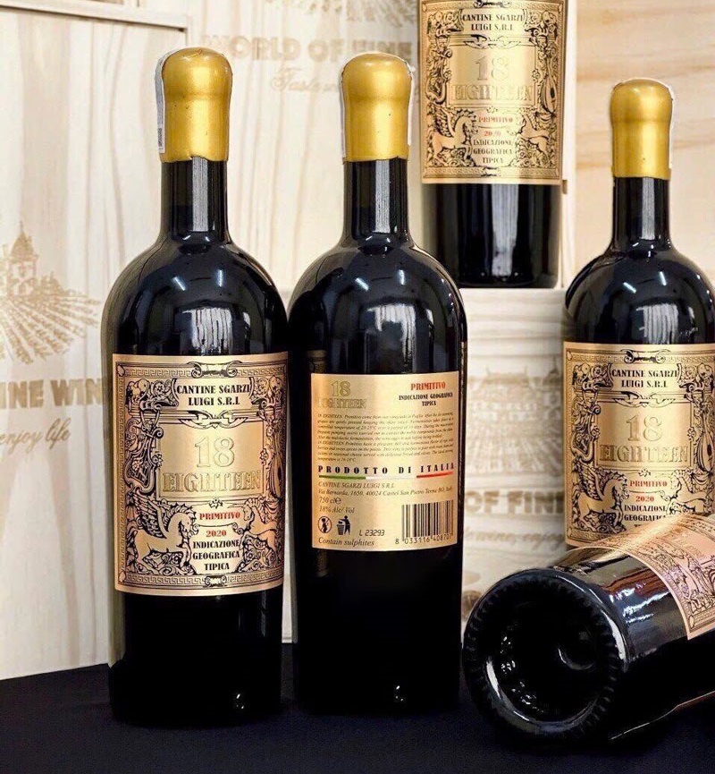 vang Eighteen 18 Primitivo