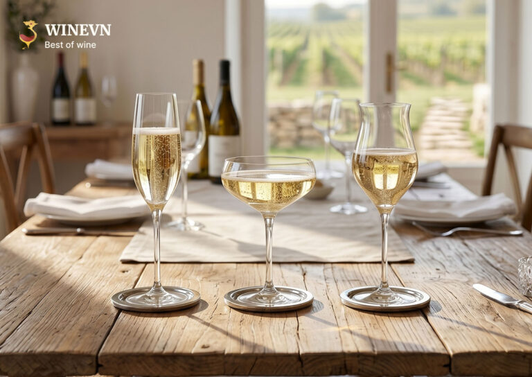 Cách Chọn Ly Uống Rượu Champagne
