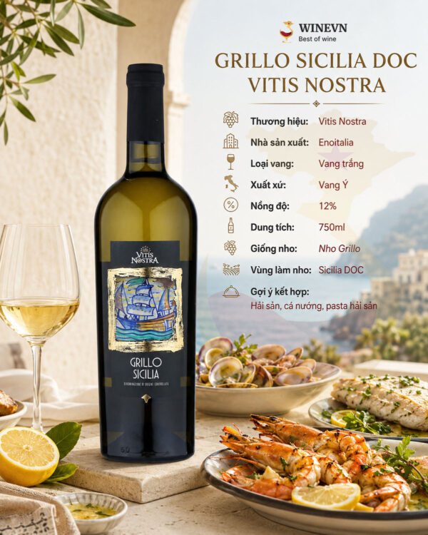 Vang Grillo Sicilia DOC Vitis Nostra