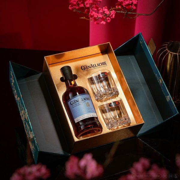 Hộp quà tặng Whisky GlenAllachie 15