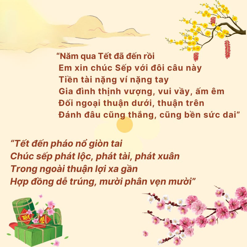 thơ chúc mừng năm mới cho sếp