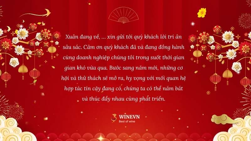 Câu chúc Tết tri ân khách hàng