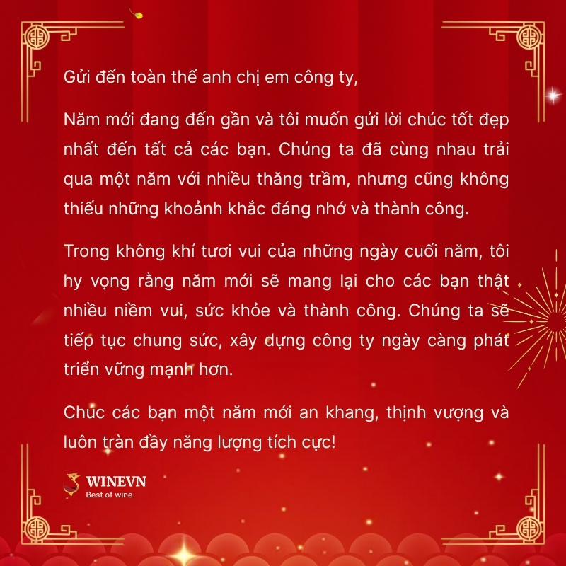 Chúc Tết anh chị em công ty