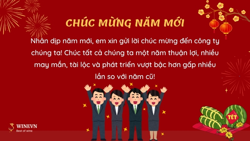 Lời chúc tết Nhân viên dành cho công ty dịp năm mới