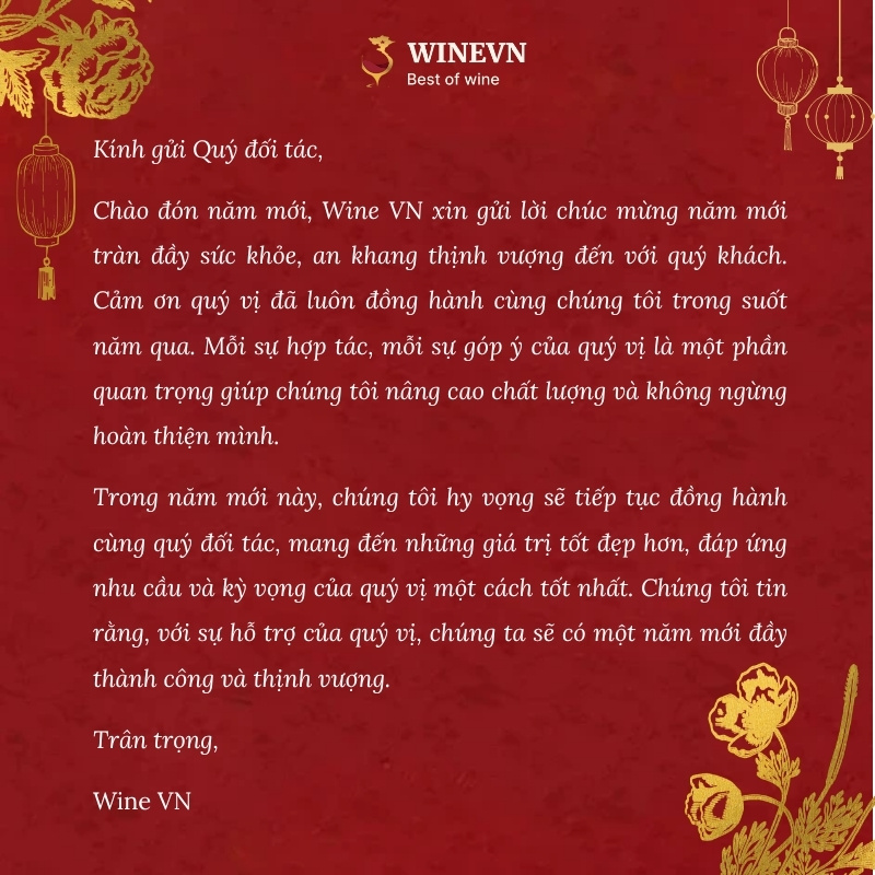 Email chúc mừng năm mới đối tác để cùng đồng hành phát triển