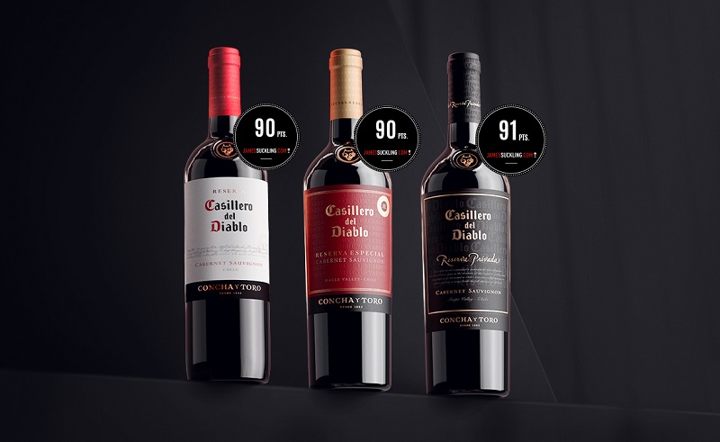 Top chai Rượu Vang Casillero Del Diablo