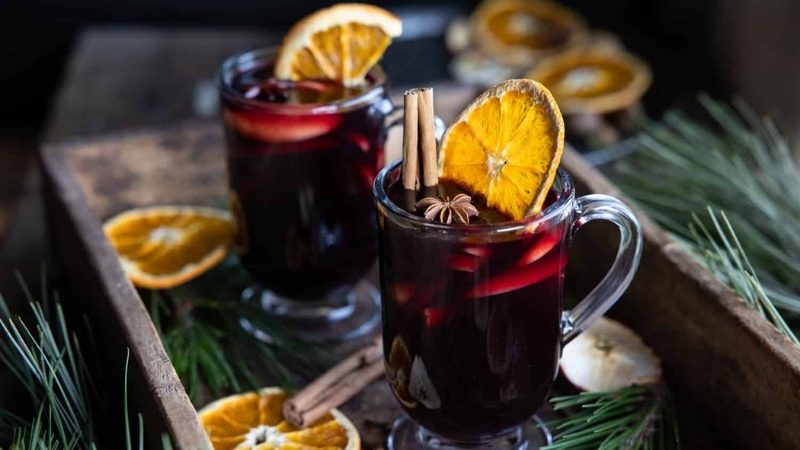 Đồ uống noel với Mulled Wine