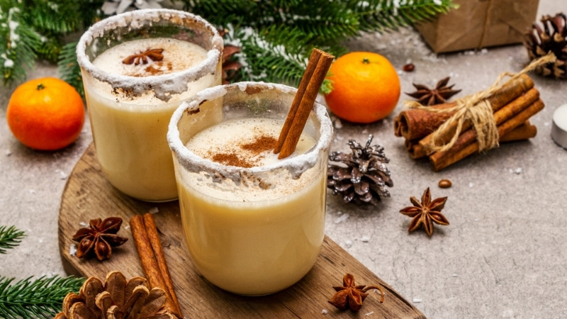 Eggnog thức uống noel