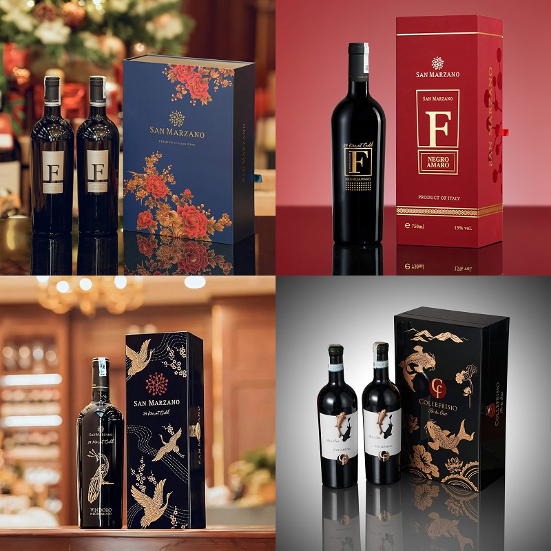 Hộp quà rượu biếu Tết