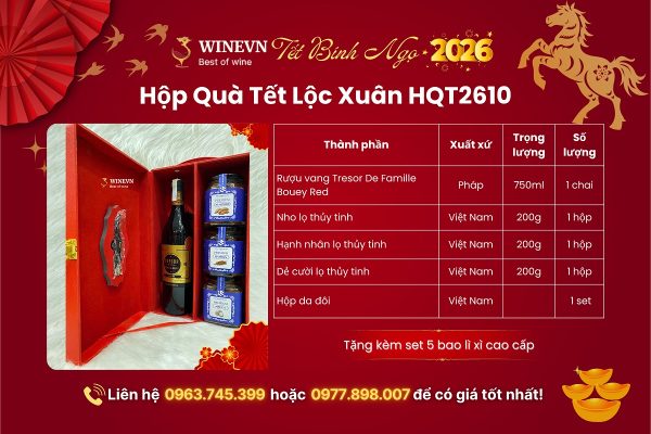 Hộp Quà Tết Lộc Xuân HQT2610