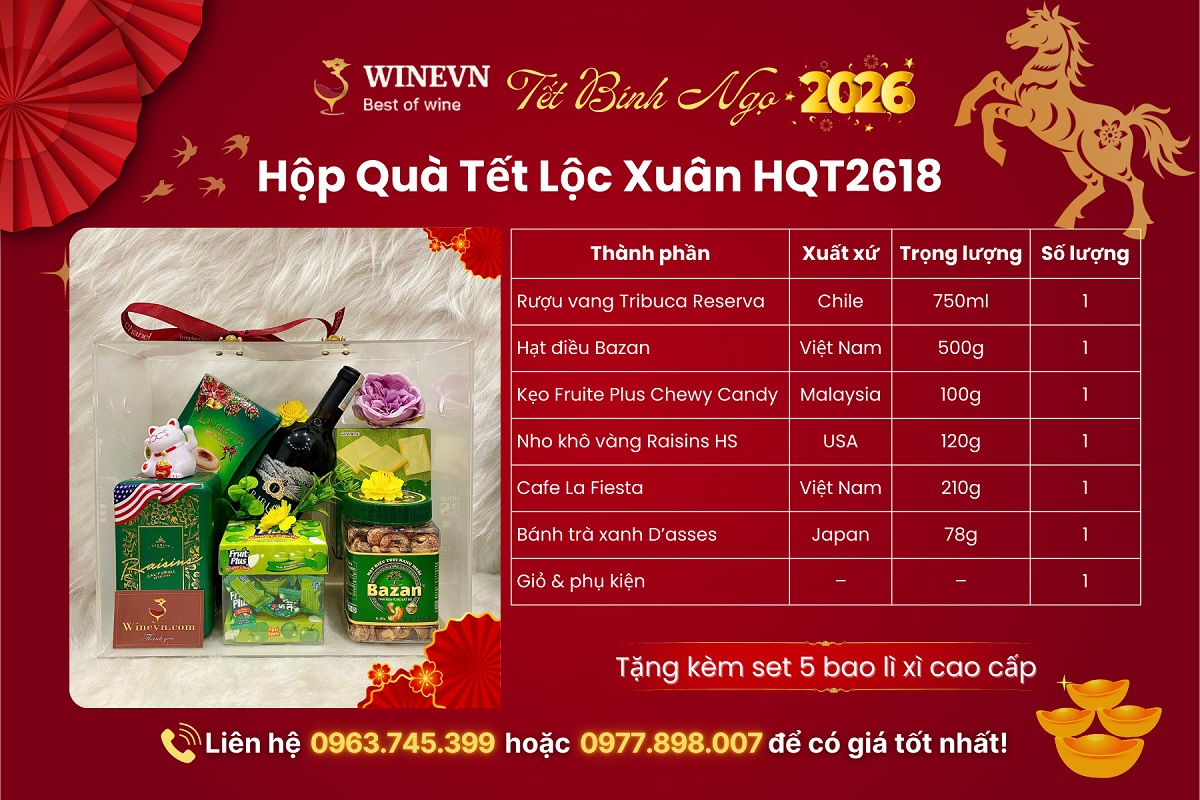 Hộp Quà Tết Lộc Xuân HQT2618