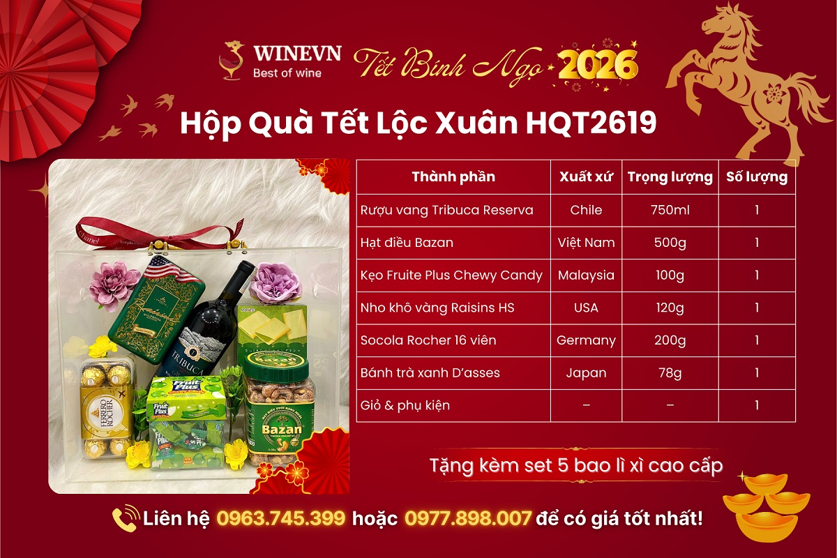 Hộp Quà Tết Lộc Xuân HQT2619