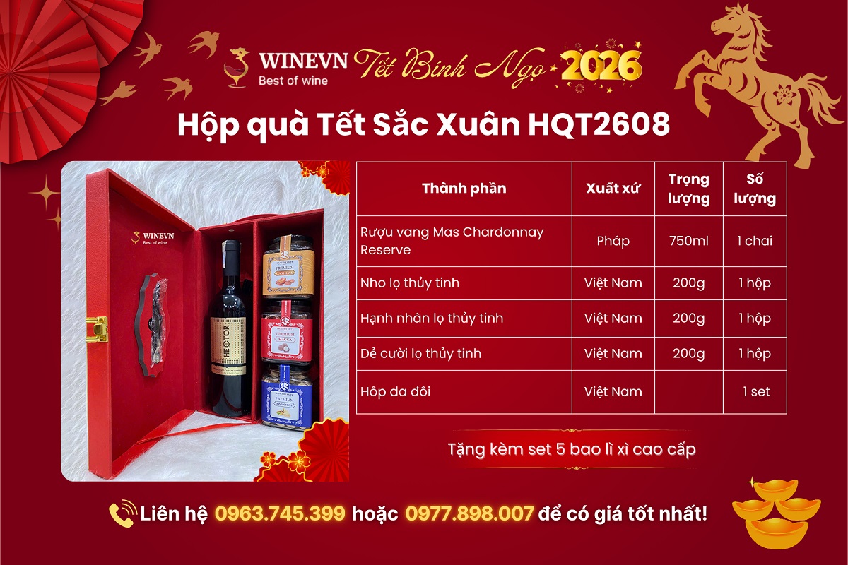 Hộp quà Tết Sắc Xuân HQT2608