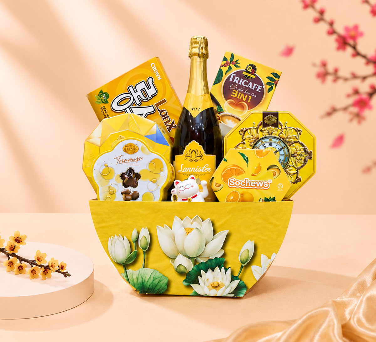 Giỏ Quà Tết Kim Xuân GQT2608