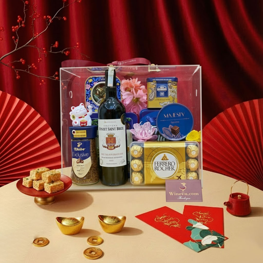 Giỏ quà Tết tặng khách hàng