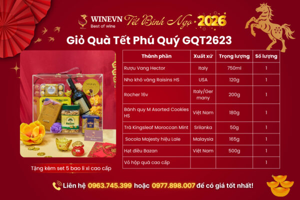 Bảng thành phần quà Tết (1200 x 800 px) - gio-qua-tet-ph Giỏ Quà Tết Phú Quý GQT2623