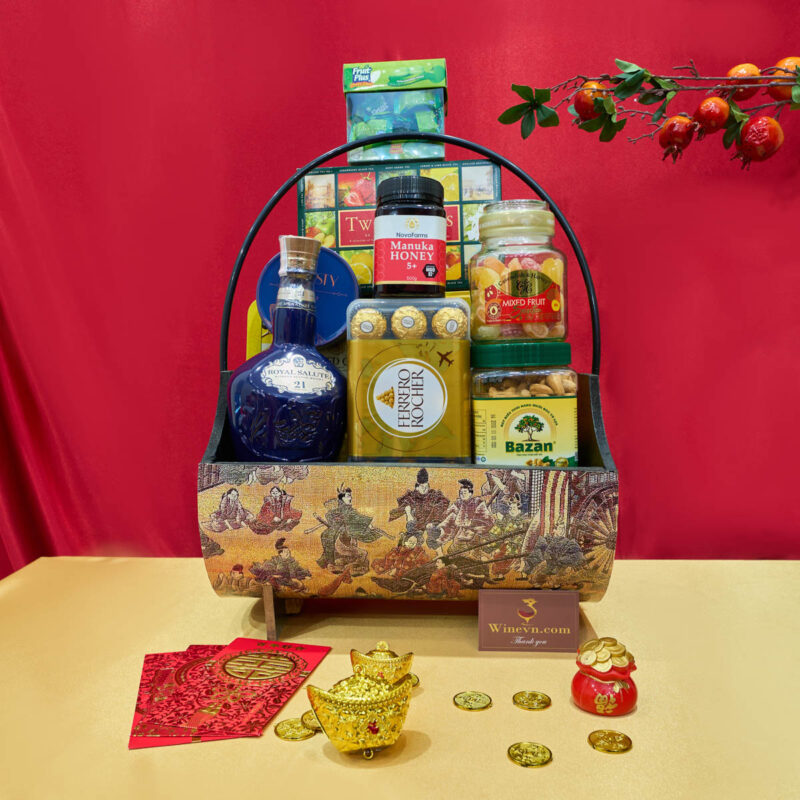 Giỏ quà Tết 5 triệu 900 nghìn đồng 