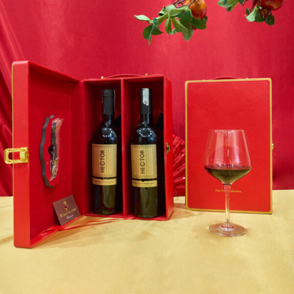 Hộp quà Tết rượu vang
