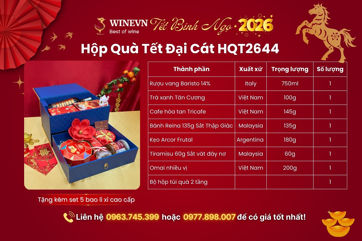 Hộp Quà Tết Đại Cát HQT2644