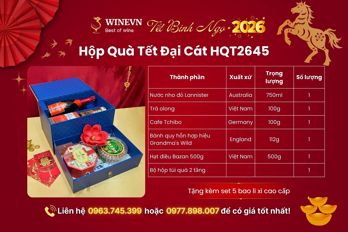 Hộp Quà Tết Đại Cát HQT2645