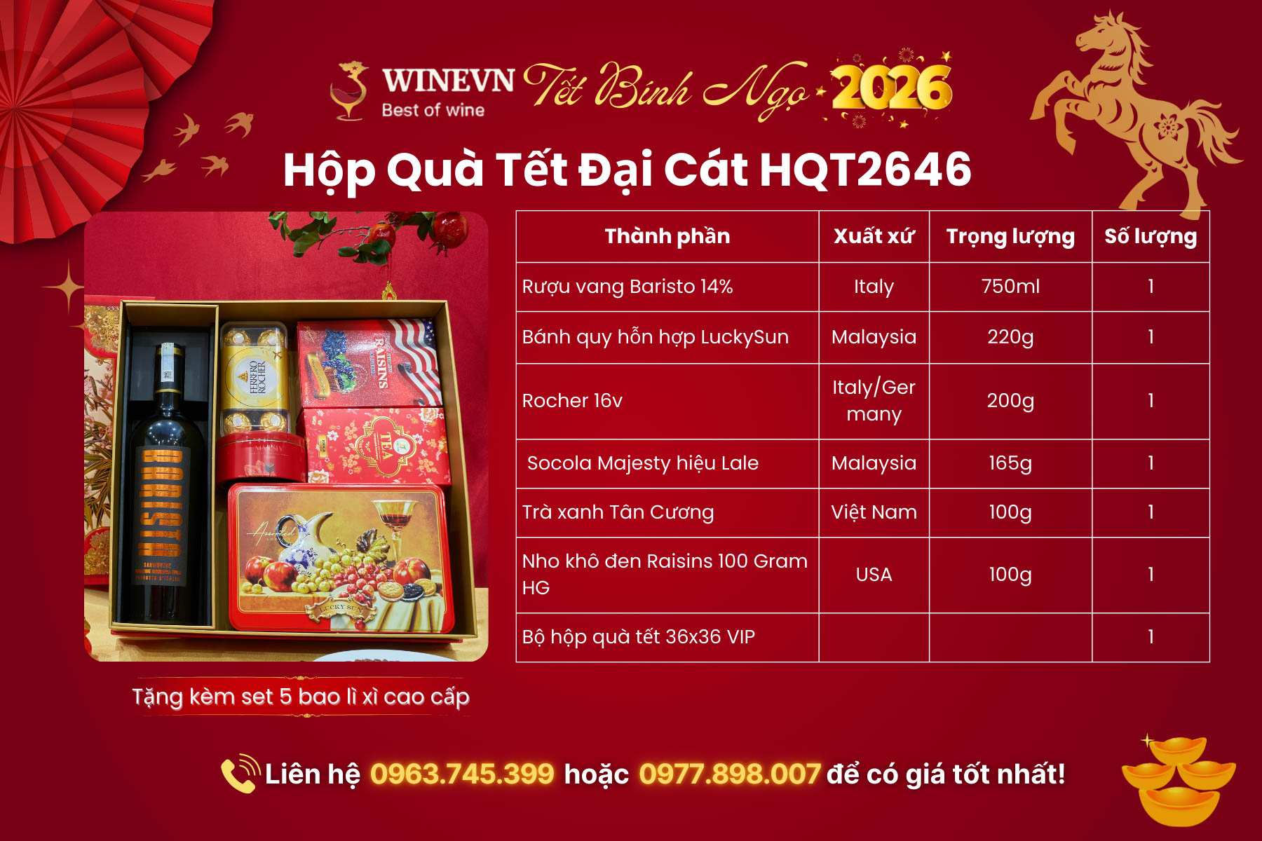 Hộp Quà Tết Đại Cát HQT2646